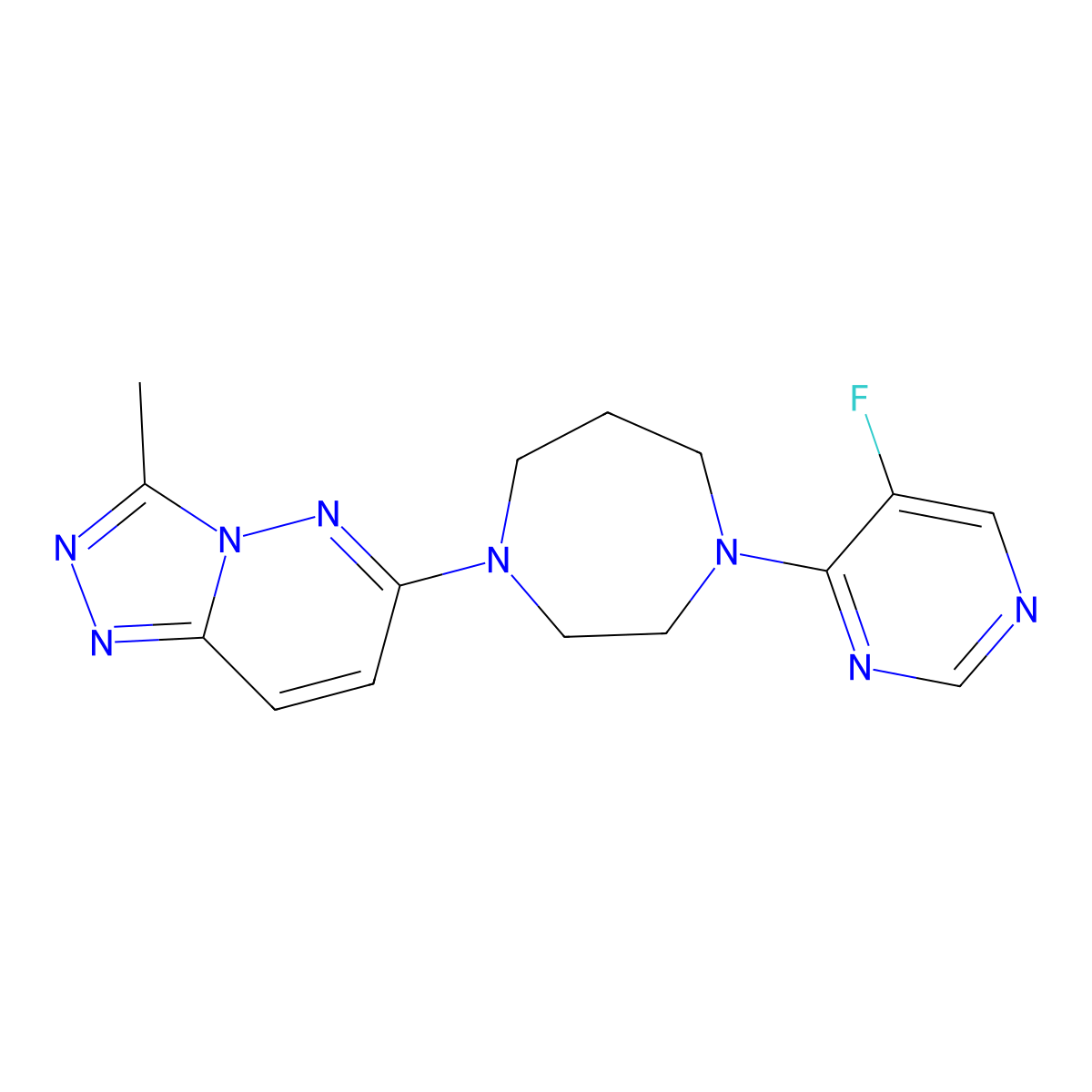 1-(5-Fluoropyrimidin-4-yl)-4-{3-methyl-[1,2,4]triazolo[4,3-b]pyridazin-6-yl}-1,4-diazepane molecular structure, CAS 2380176-63-4