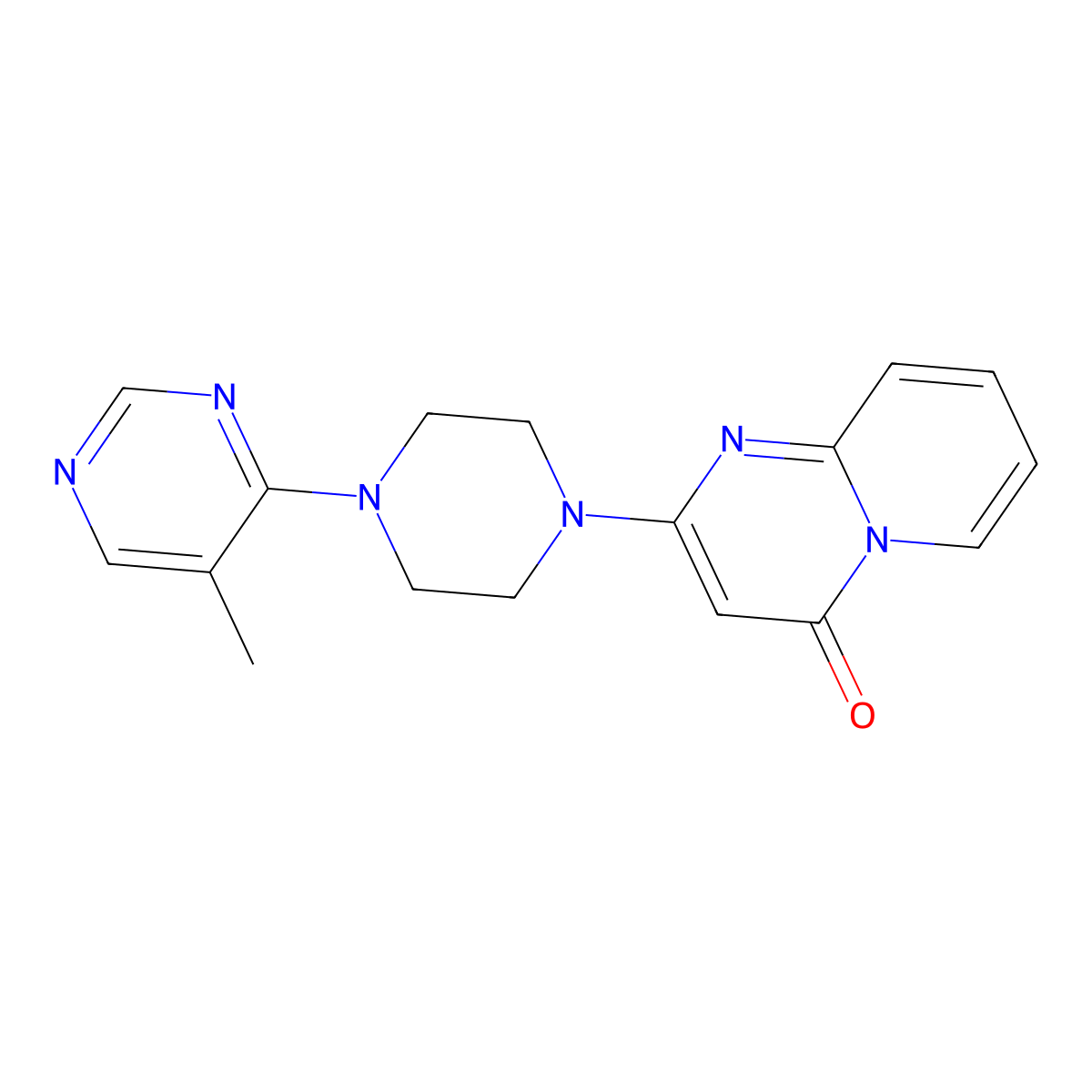 2-[4-(5-methylpyrimidin-4-yl)piperazin-1-yl]-4H-pyrido[1,2-a]pyrimidin-4-one molecular structure, CAS 2380176-85-0