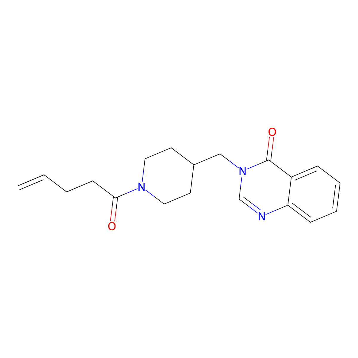 3-{[1-(Pent-4-enoyl)piperidin-4-yl]methyl}-3,4-dihydroquinazolin-4-one molecular structure, CAS 2380177-34-2