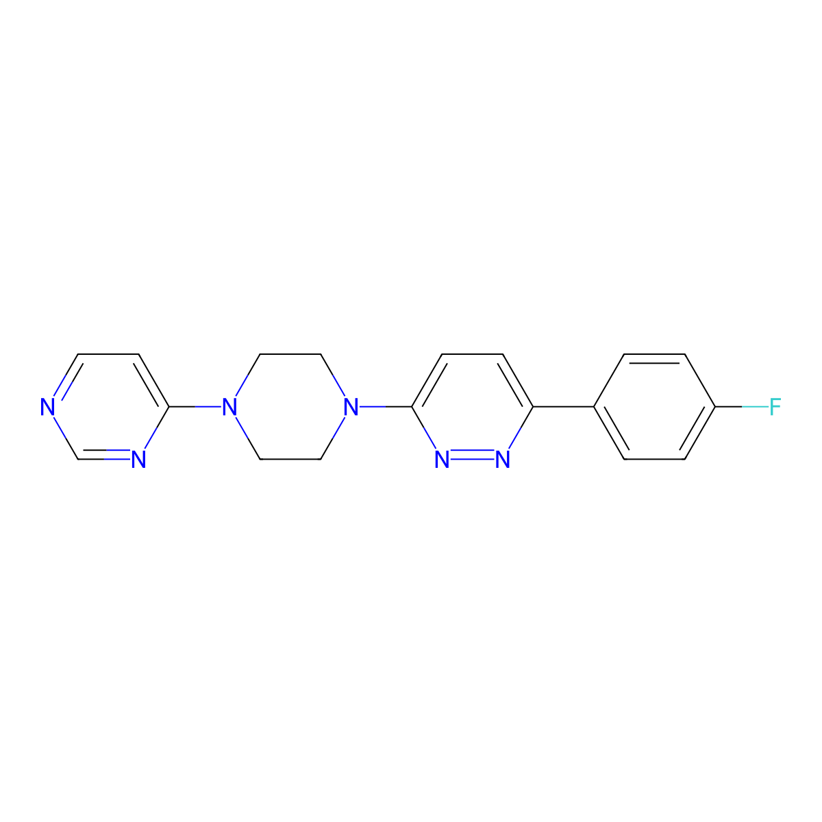 3-(4-Fluorophenyl)-6-[4-(pyrimidin-4-yl)piperazin-1-yl]pyridazine molecular structure, CAS 2380177-97-7