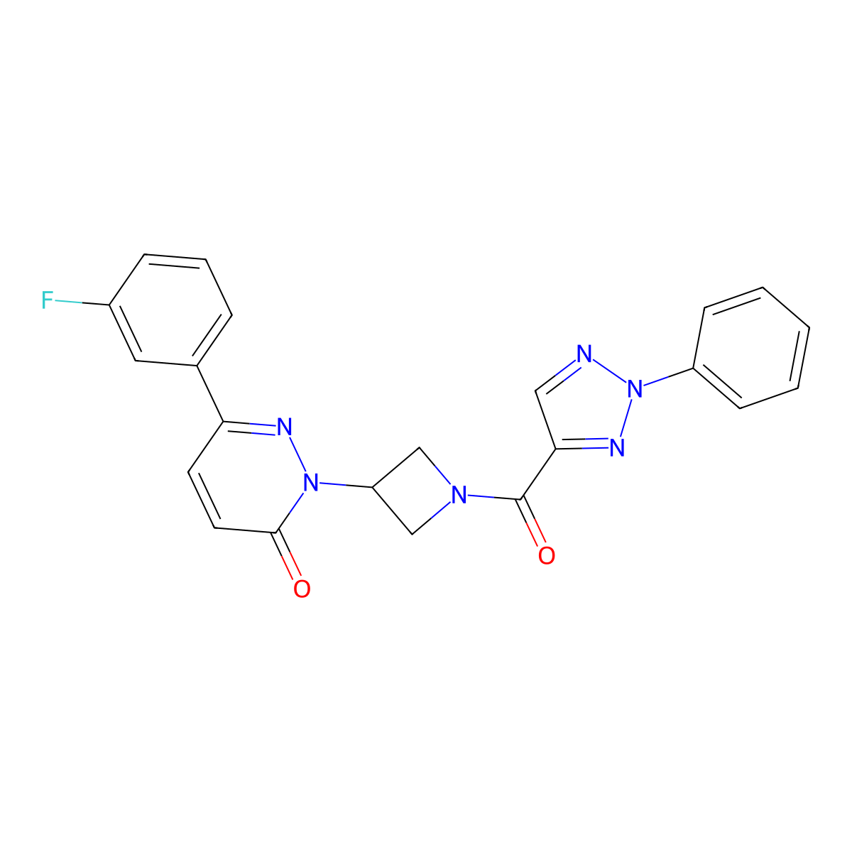 6-(3-fluorophenyl)-2-[1-(2-phenyl-2H-1,2,3-triazole-4-carbonyl)azetidin-3-yl]-2,3-dihydropyridazin-3-one molecular structure, CAS 2380178-23-2