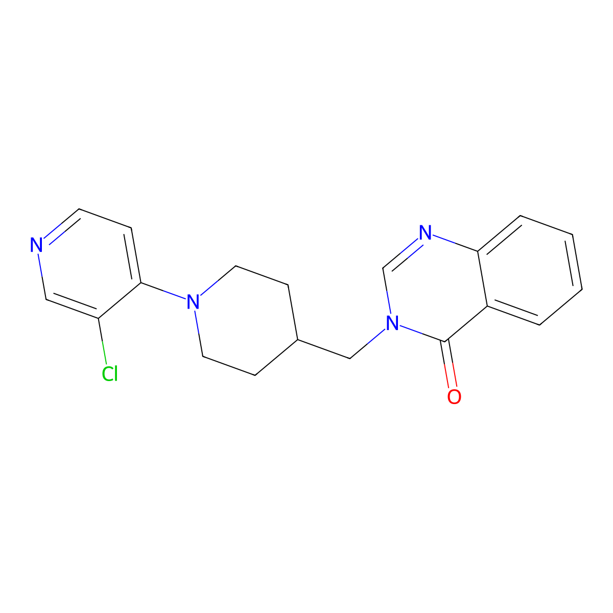 3-{[1-(3-Chloropyridin-4-yl)piperidin-4-yl]methyl}-3,4-dihydroquinazolin-4-one molecular structure, CAS 2380178-80-1