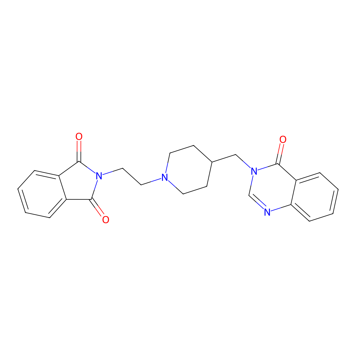 2-(2-{4-[(4-oxo-3,4-dihydroquinazolin-3-yl)methyl]piperidin-1-yl}ethyl)-2,3-dihydro-1H-isoindole-1,3-dione molecular structure, CAS 2380178-84-5