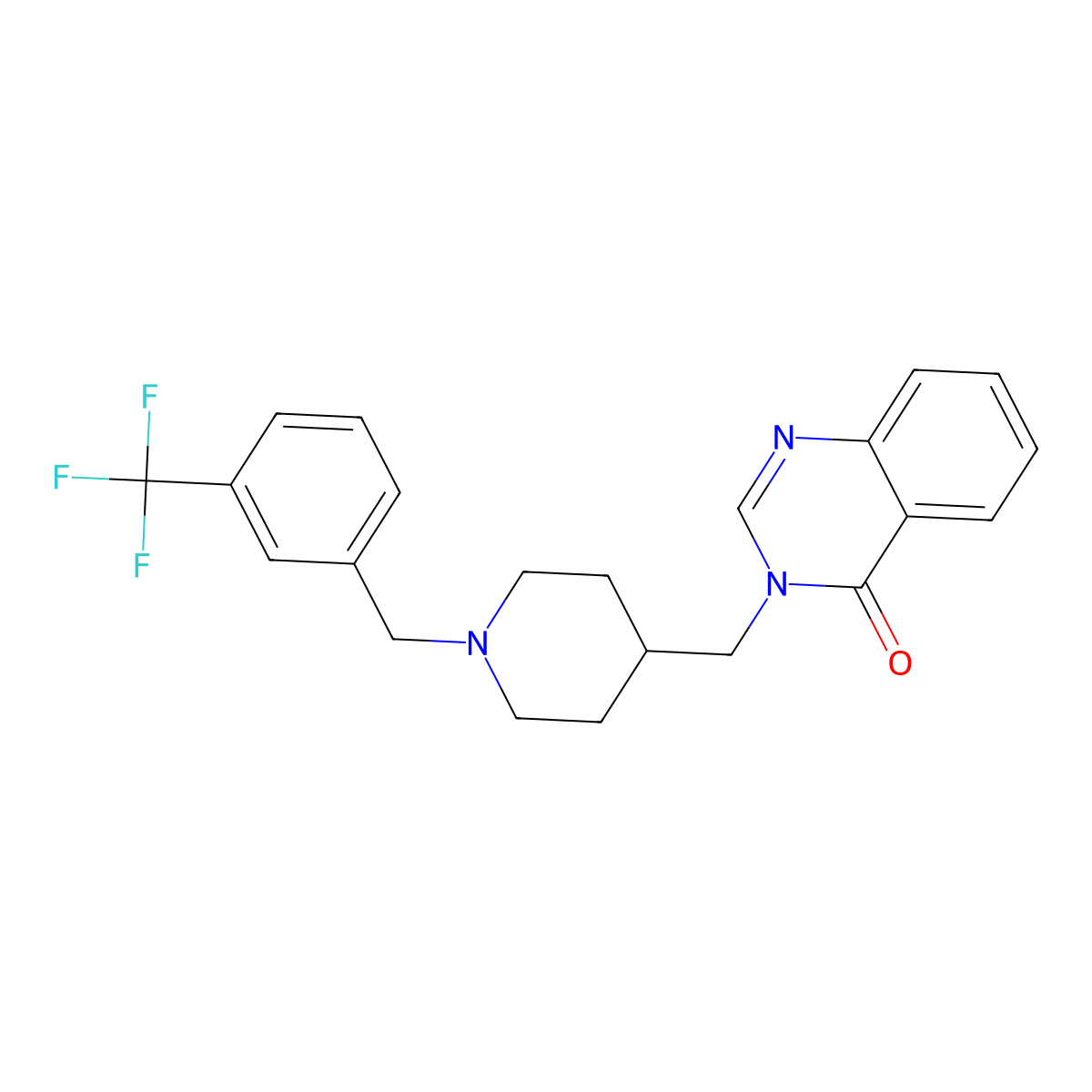 3-[(1-{[3-(Trifluoromethyl)phenyl]methyl}piperidin-4-yl)methyl]-3,4-dihydroquinazolin-4-one molecular structure, CAS 2380179-08-6
