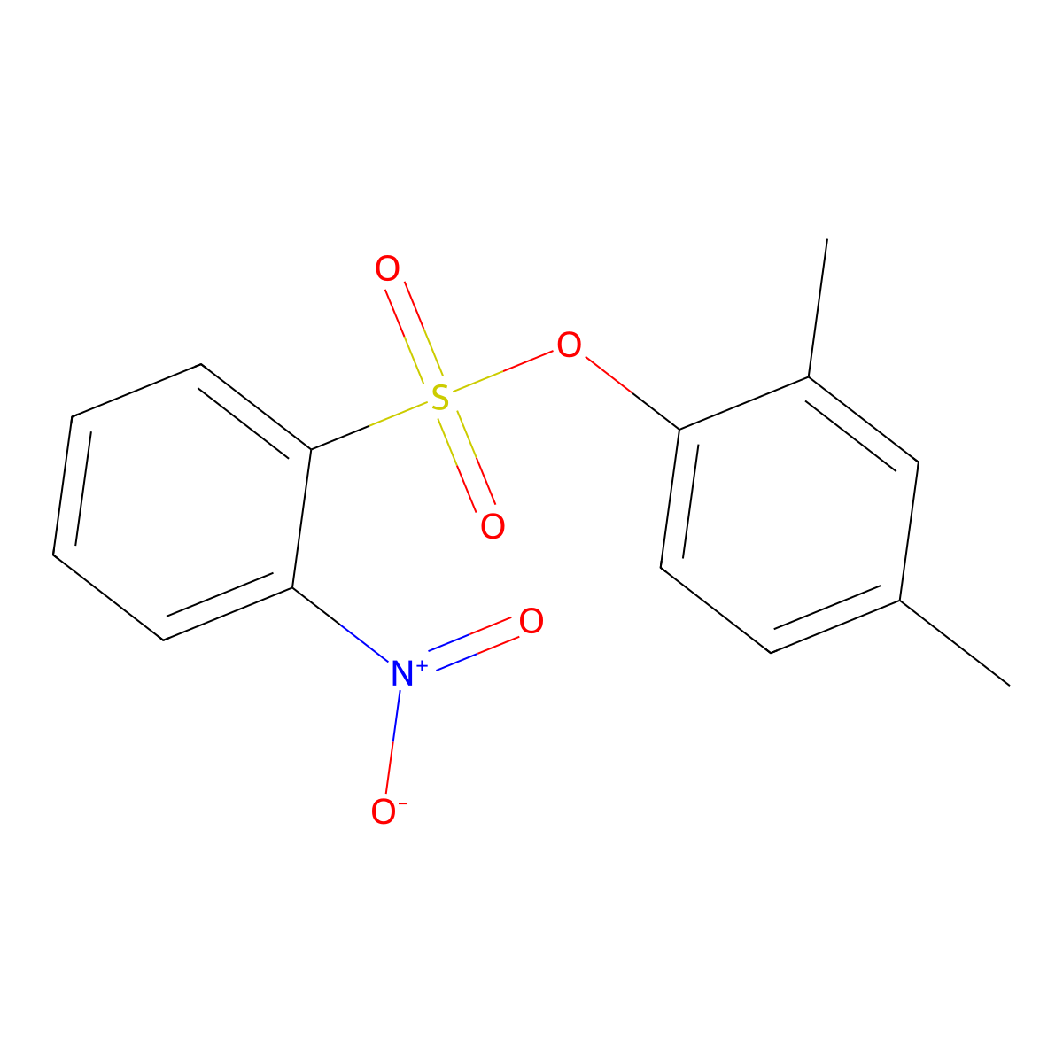 2,4-Dimethylphenyl 2-nitrobenzene-1-sulfonate molecular structure, CAS 2380179-20-2