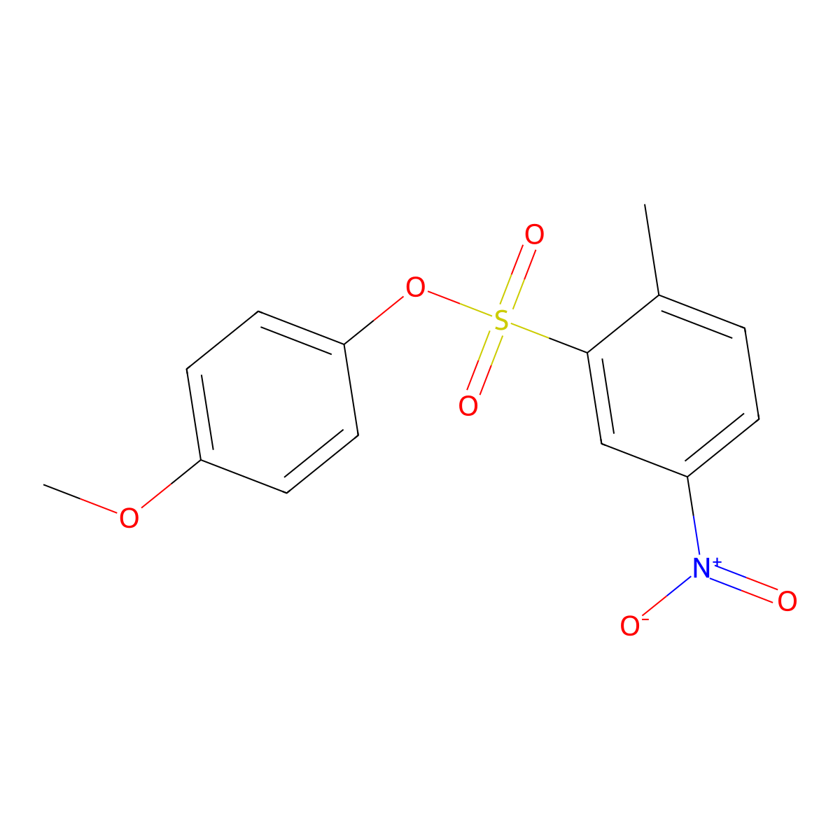 4-Methoxyphenyl 2-methyl-5-nitrobenzene-1-sulfonate molecular structure, CAS 2380179-23-5