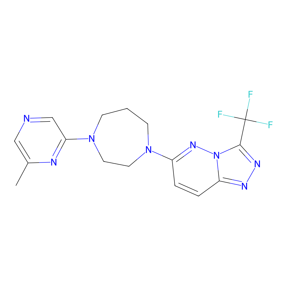 1-(6-Methylpyrazin-2-yl)-4-[3-(trifluoromethyl)-[1,2,4]triazolo[4,3-b]pyridazin-6-yl]-1,4-diazepane molecular structure, CAS 2380179-55-3