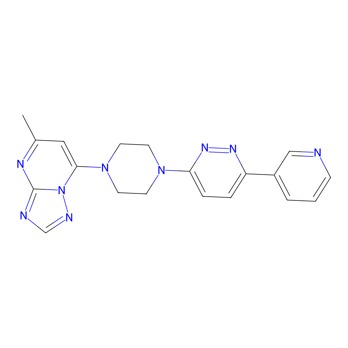 3-(4-{5-Methyl-[1,2,4]triazolo[1,5-a]pyrimidin-7-yl}piperazin-1-yl)-6-(pyridin-3-yl)pyridazine molecular structure, CAS 2380179-92-8