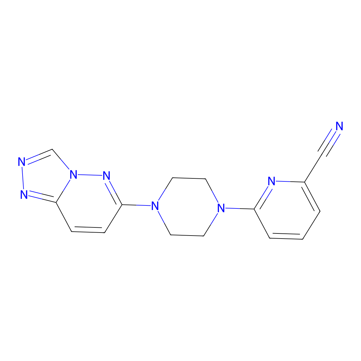 6-(4-{[1,2,4]Triazolo[4,3-b]pyridazin-6-yl}piperazin-1-yl)pyridine-2-carbonitrile molecular structure, CAS 2380180-23-2