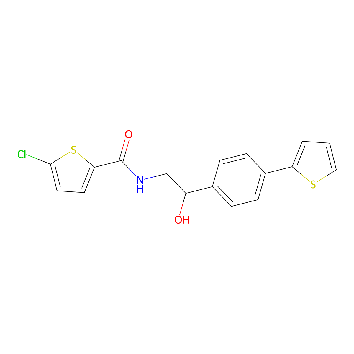 5-chloro-N-{2-hydroxy-2-[4-(thiophen-2-yl)phenyl]ethyl}thiophene-2-carboxamide molecular structure, CAS 2380181-84-8