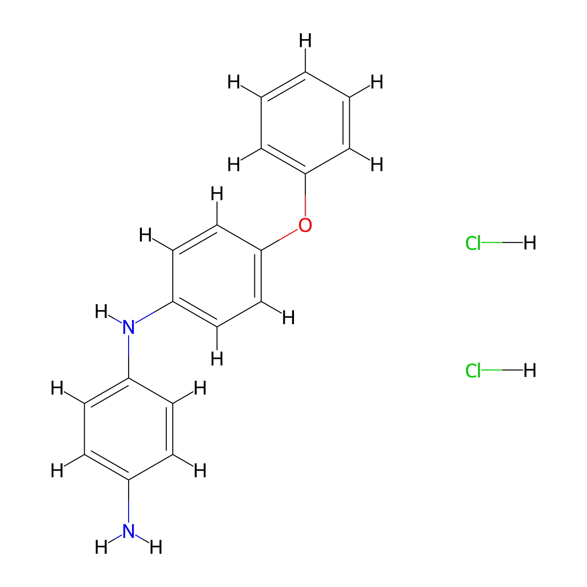 N1-(4-phenoxyphenyl)benzene-1,4-diamine dihydrochloride molecular structure, CAS 2380182-14-7