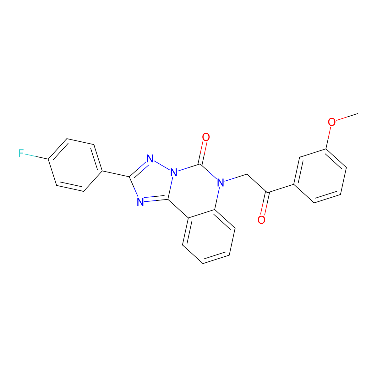 2-(4-Fluorophenyl)-6-[2-(3-methoxyphenyl)-2-oxoethyl]-[1,2,4]triazolo[1,5-c]quinazolin-5-one molecular structure, CAS 2380182-21-6