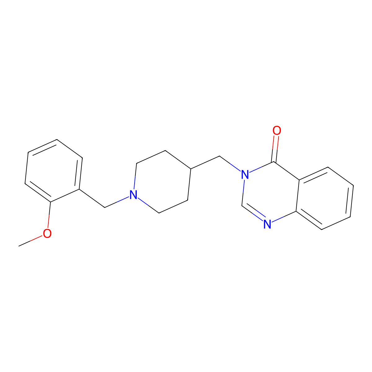3-({1-[(2-Methoxyphenyl)methyl]piperidin-4-yl}methyl)-3,4-dihydroquinazolin-4-one molecular structure, CAS 2380183-24-2