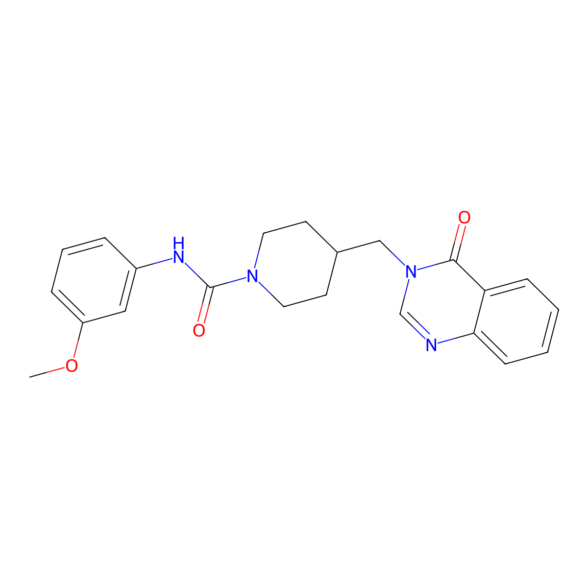 N-(3-methoxyphenyl)-4-[(4-oxo-3,4-dihydroquinazolin-3-yl)methyl]piperidine-1-carboxamide molecular structure, CAS 2380183-33-3