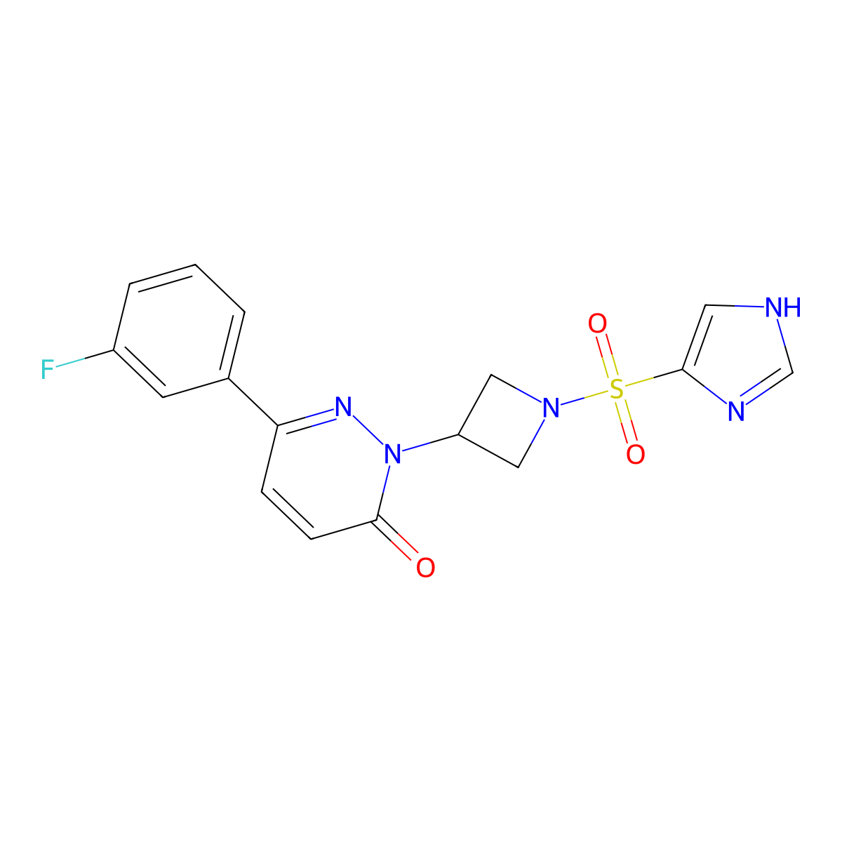 6-(3-fluorophenyl)-2-[1-(1H-imidazole-4-sulfonyl)azetidin-3-yl]-2,3-dihydropyridazin-3-one molecular structure, CAS 2380183-95-7