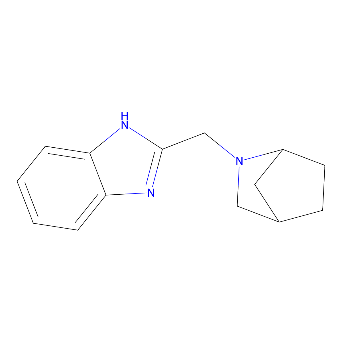 2-({2-azabicyclo[2.2.1]heptan-2-yl}methyl)-1H-1,3-benzodiazole molecular structure, CAS 2380184-56-3