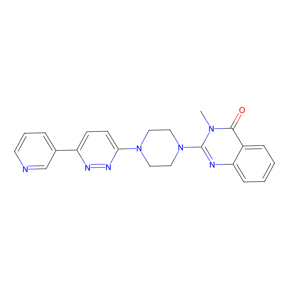 3-Methyl-2-{4-[6-(pyridin-3-yl)pyridazin-3-yl]piperazin-1-yl}-3,4-dihydroquinazolin-4-one molecular structure, CAS 2380184-81-4