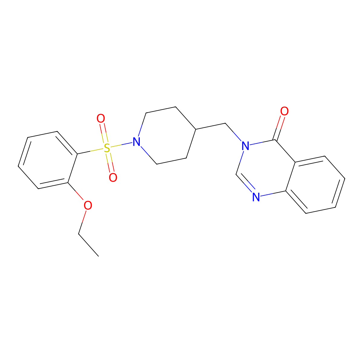 3-[[1-(2-Ethoxyphenyl)sulfonylpiperidin-4-yl]methyl]quinazolin-4-one molecular structure, CAS 2380185-02-2