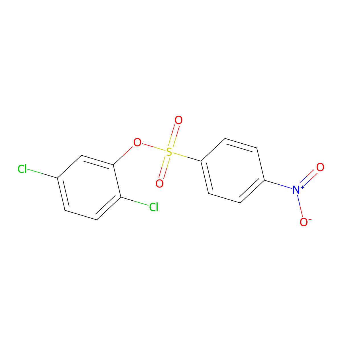 2,5-Dichlorophenyl 4-nitrobenzene-1-sulfonate molecular structure, CAS 2380185-09-9