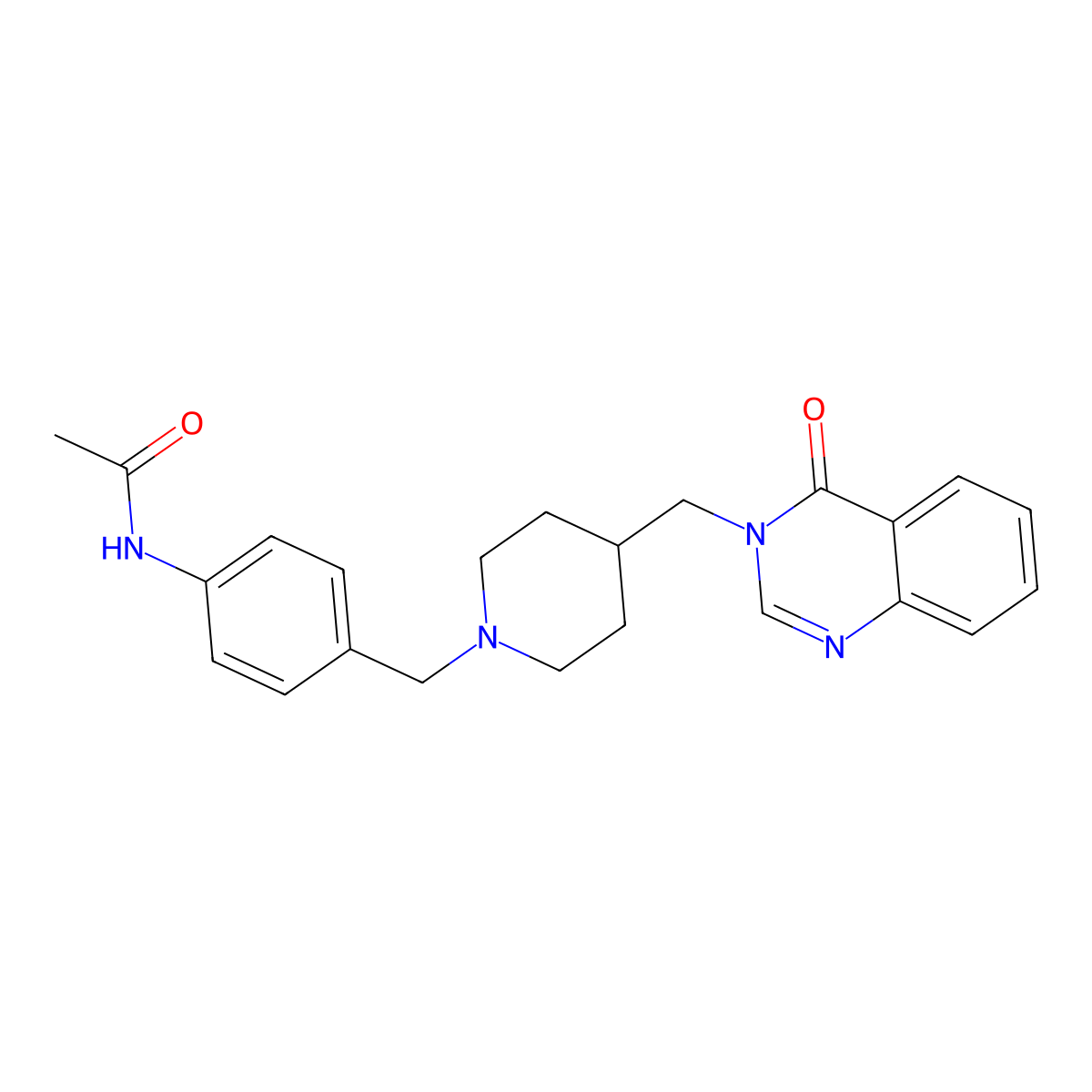 N-[4-({4-[(4-oxo-3,4-dihydroquinazolin-3-yl)methyl]piperidin-1-yl}methyl)phenyl]acetamide molecular structure, CAS 2380187-22-2