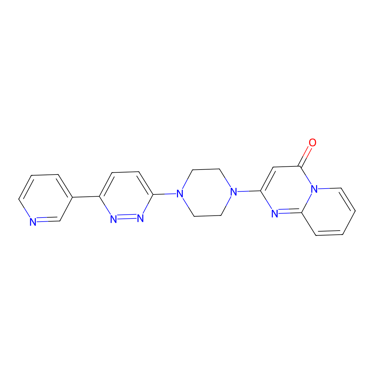 2-{4-[6-(pyridin-3-yl)pyridazin-3-yl]piperazin-1-yl}-4H-pyrido[1,2-a]pyrimidin-4-one molecular structure, CAS 2380187-55-1