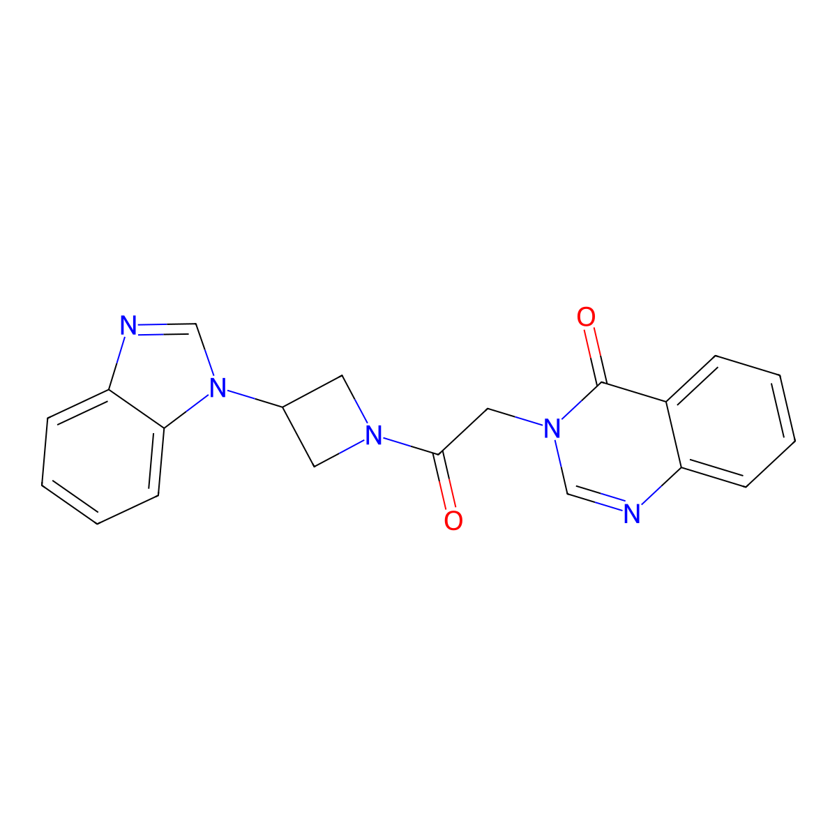 3-{2-[3-(1H-1,3-benzodiazol-1-yl)azetidin-1-yl]-2-oxoethyl}-3,4-dihydroquinazolin-4-one molecular structure, CAS 2380189-09-1