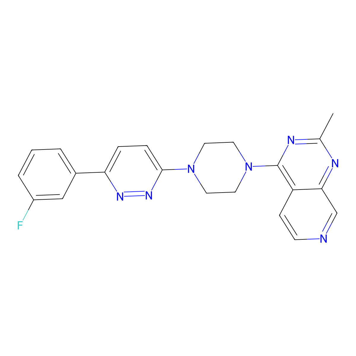 3-(3-Fluorophenyl)-6-(4-{2-methylpyrido[3,4-d]pyrimidin-4-yl}piperazin-1-yl)pyridazine molecular structure, CAS 2380189-92-2