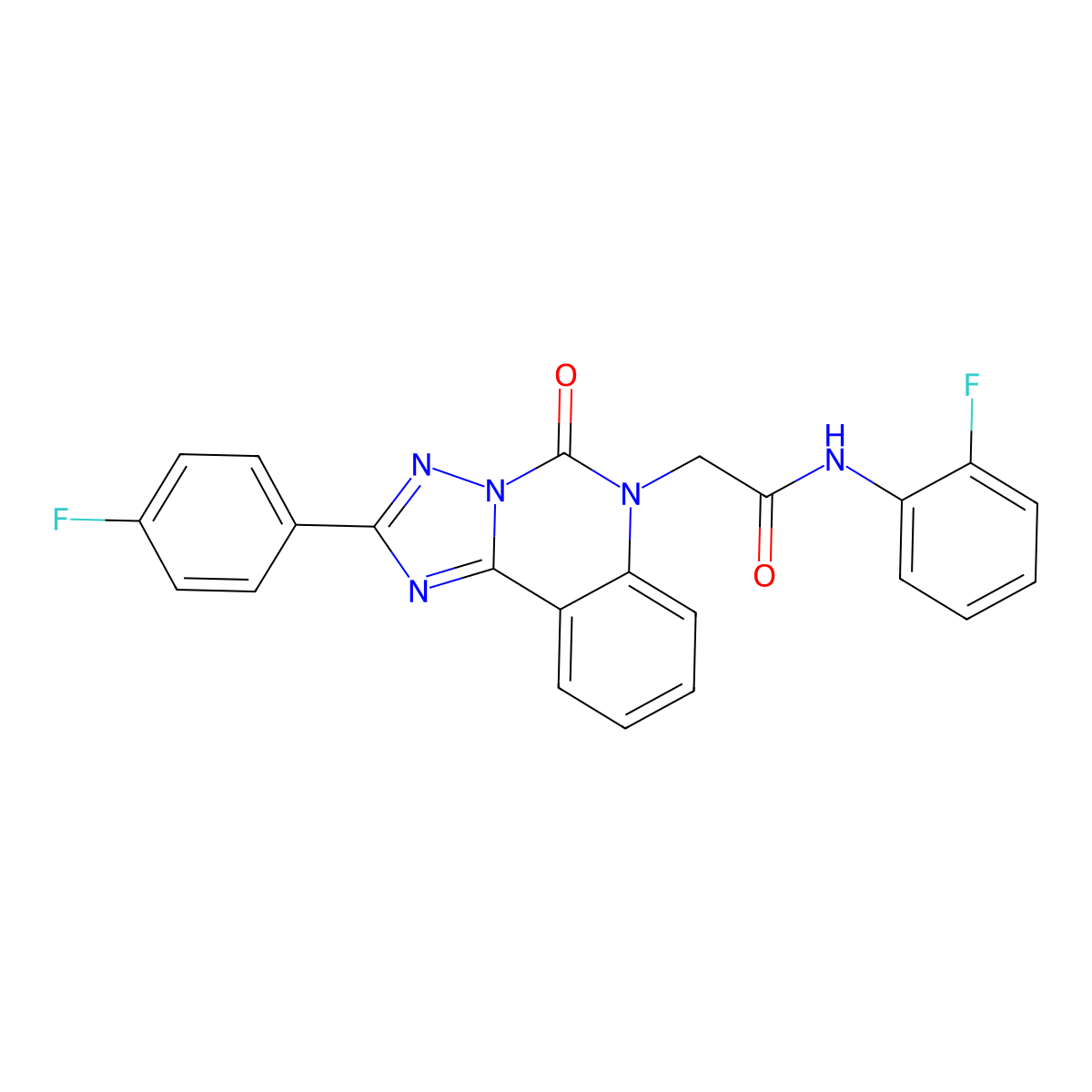 N-(2-fluorophenyl)-2-[2-(4-fluorophenyl)-5-oxo-5H,6H-[1,2,4]triazolo[1,5-c]quinazolin-6-yl]acetamide molecular structure, CAS 2380190-61-2