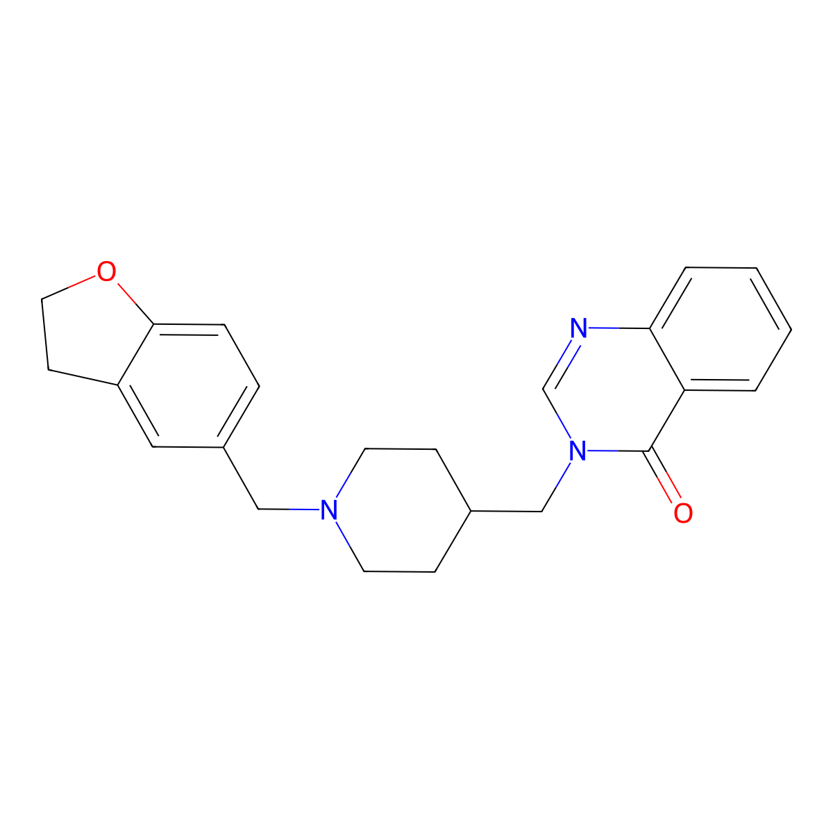 3-({1-[(2,3-Dihydro-1-benzofuran-5-yl)methyl]piperidin-4-yl}methyl)-3,4-dihydroquinazolin-4-one molecular structure, CAS 2380191-03-5