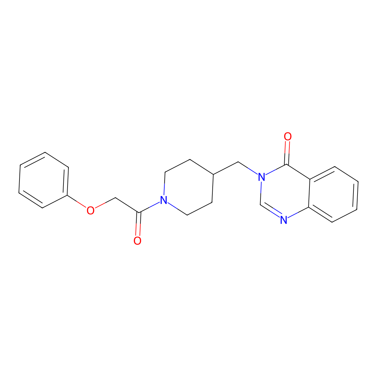 3-{[1-(2-Phenoxyacetyl)piperidin-4-yl]methyl}-3,4-dihydroquinazolin-4-one molecular structure, CAS 2380191-07-9