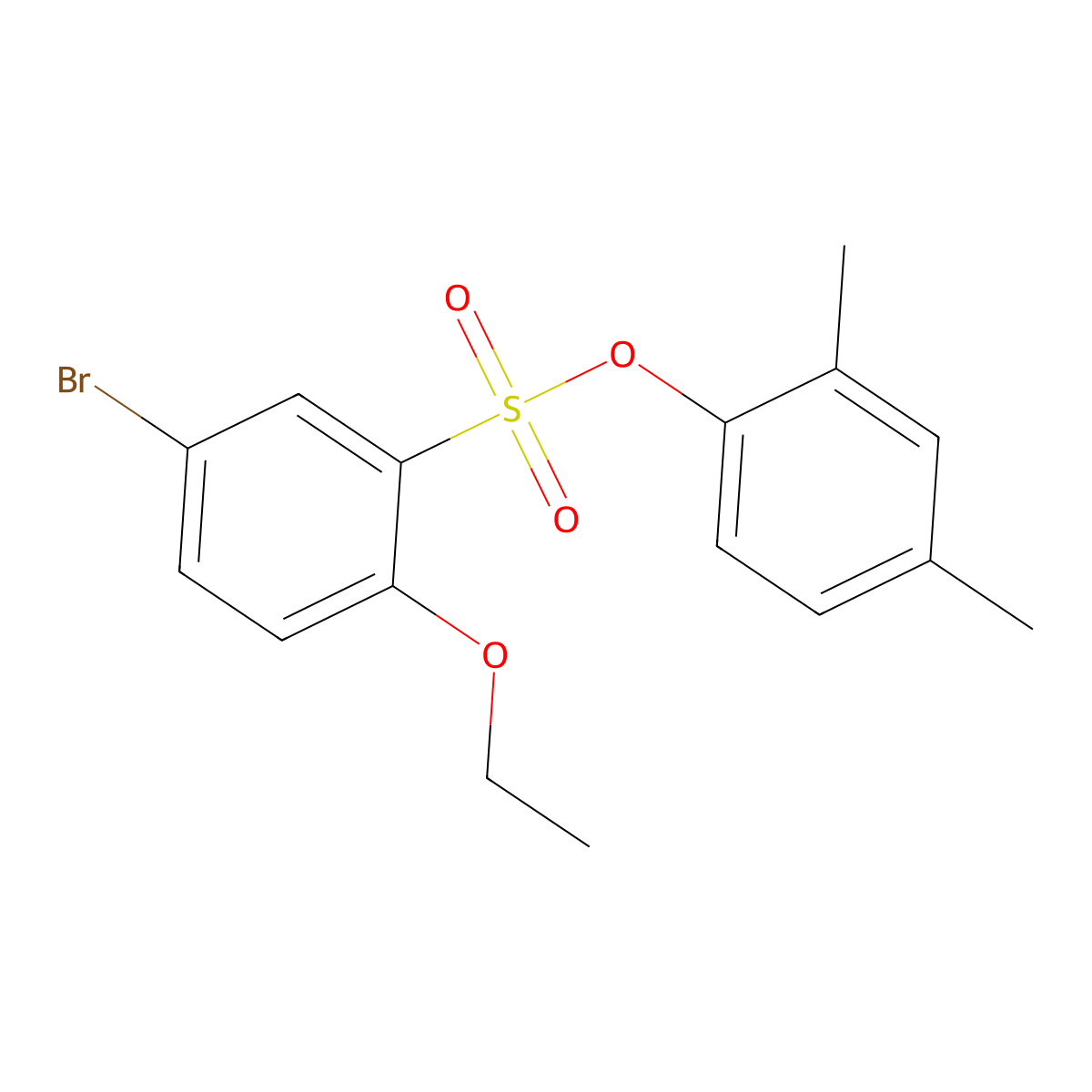 2,4-Dimethylphenyl 5-bromo-2-ethoxybenzene-1-sulfonate molecular structure, CAS 2380191-17-1