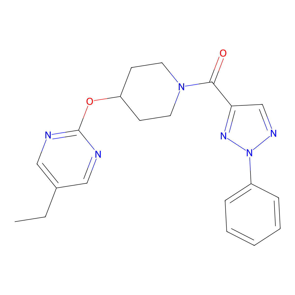5-ethyl-2-{[1-(2-phenyl-2H-1,2,3-triazole-4-carbonyl)piperidin-4-yl]oxy}pyrimidine molecular structure, CAS 2380191-32-0