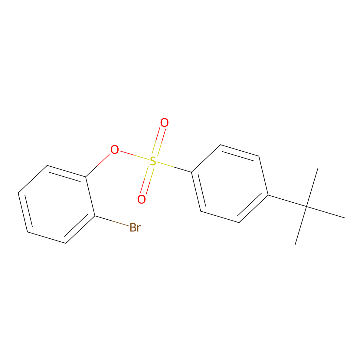 2-Bromophenyl 4-tert-butylbenzene-1-sulfonate molecular structure, CAS 2380192-14-1