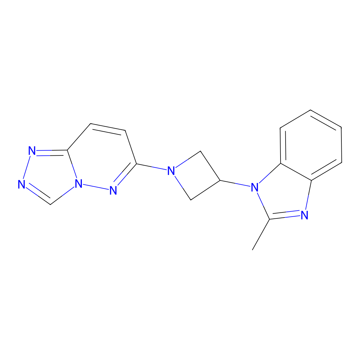 2-methyl-1-(1-{[1,2,4]triazolo[4,3-b]pyridazin-6-yl}azetidin-3-yl)-1H-1,3-benzodiazole molecular structure, CAS 2380192-48-1