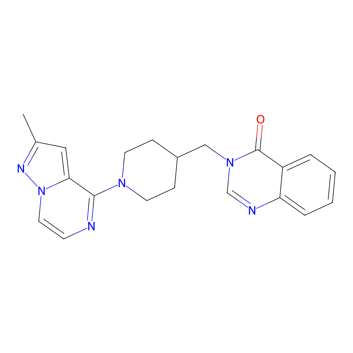 3-[(1-{2-Methylpyrazolo[1,5-a]pyrazin-4-yl}piperidin-4-yl)methyl]-3,4-dihydroquinazolin-4-one molecular structure, CAS 2380192-66-3