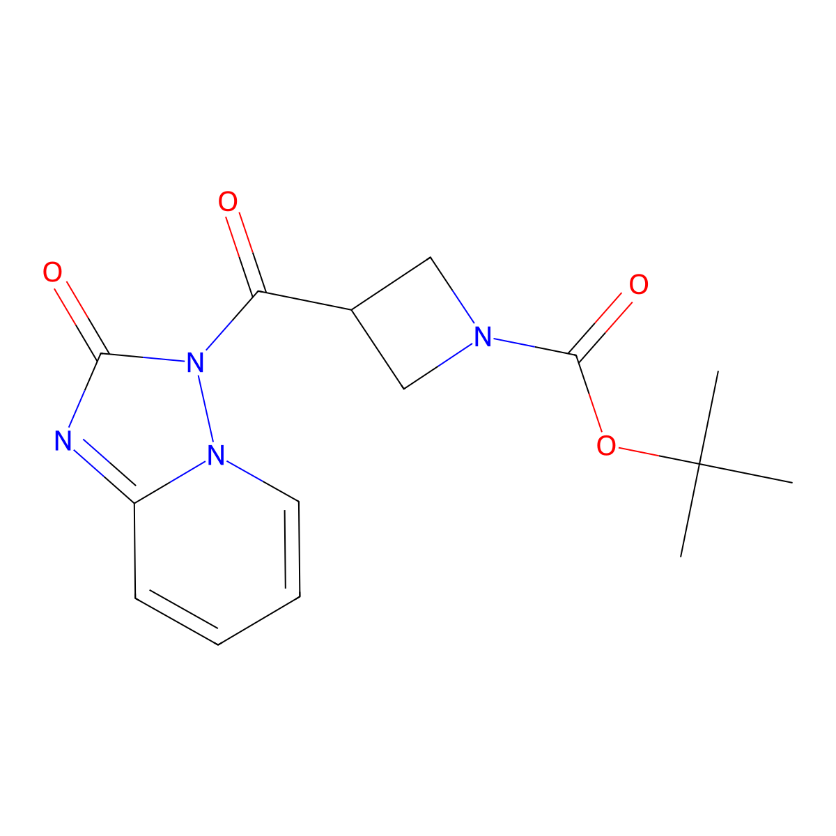 tert-butyl 3-{2-oxo-2H,3H-[1,2,4]triazolo[1,5-a]pyridine-3-carbonyl}azetidine-1-carboxylate molecular structure, CAS 2380193-35-9