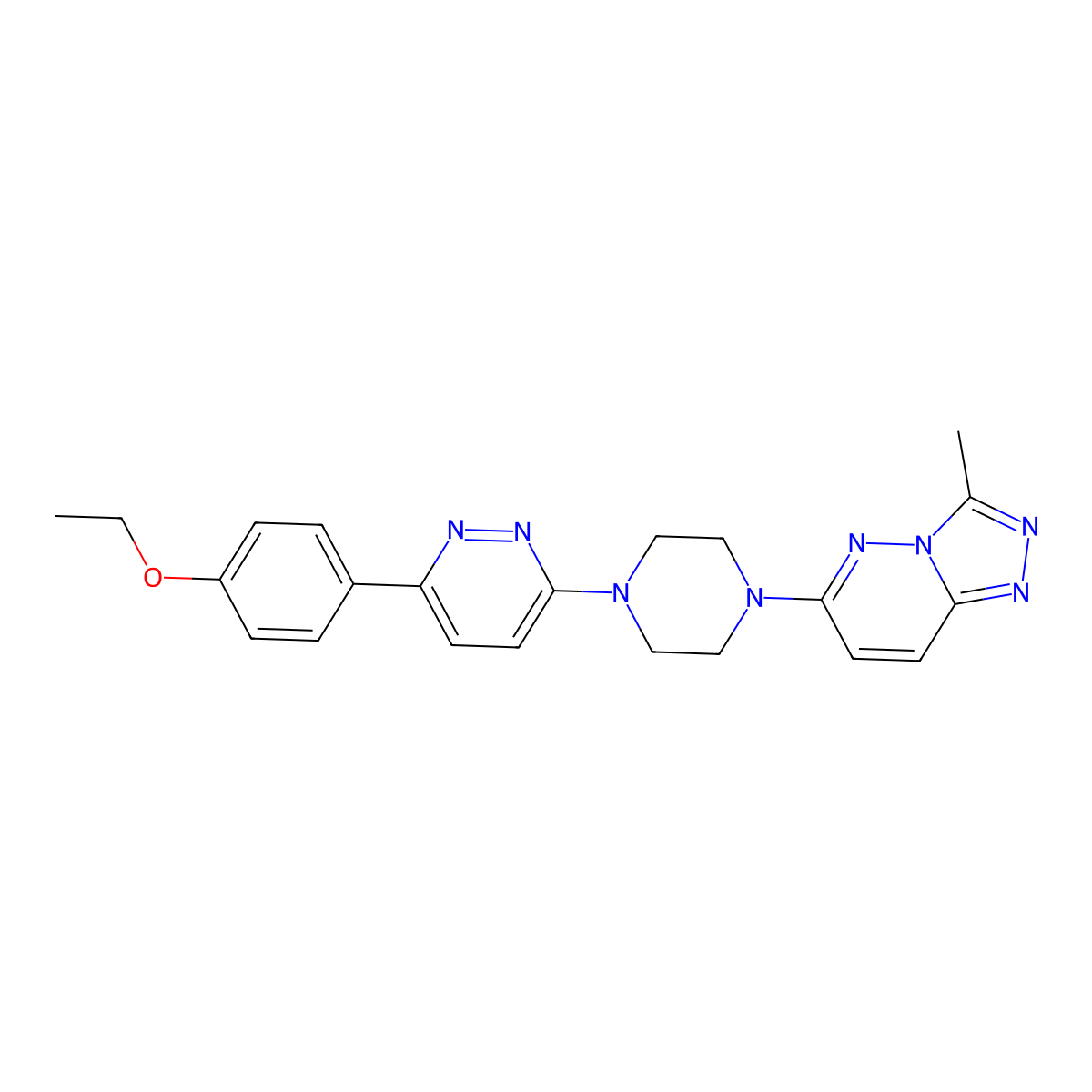 3-(4-Ethoxyphenyl)-6-(4-{3-methyl-[1,2,4]triazolo[4,3-b]pyridazin-6-yl}piperazin-1-yl)pyridazine molecular structure, CAS 2380194-01-2
