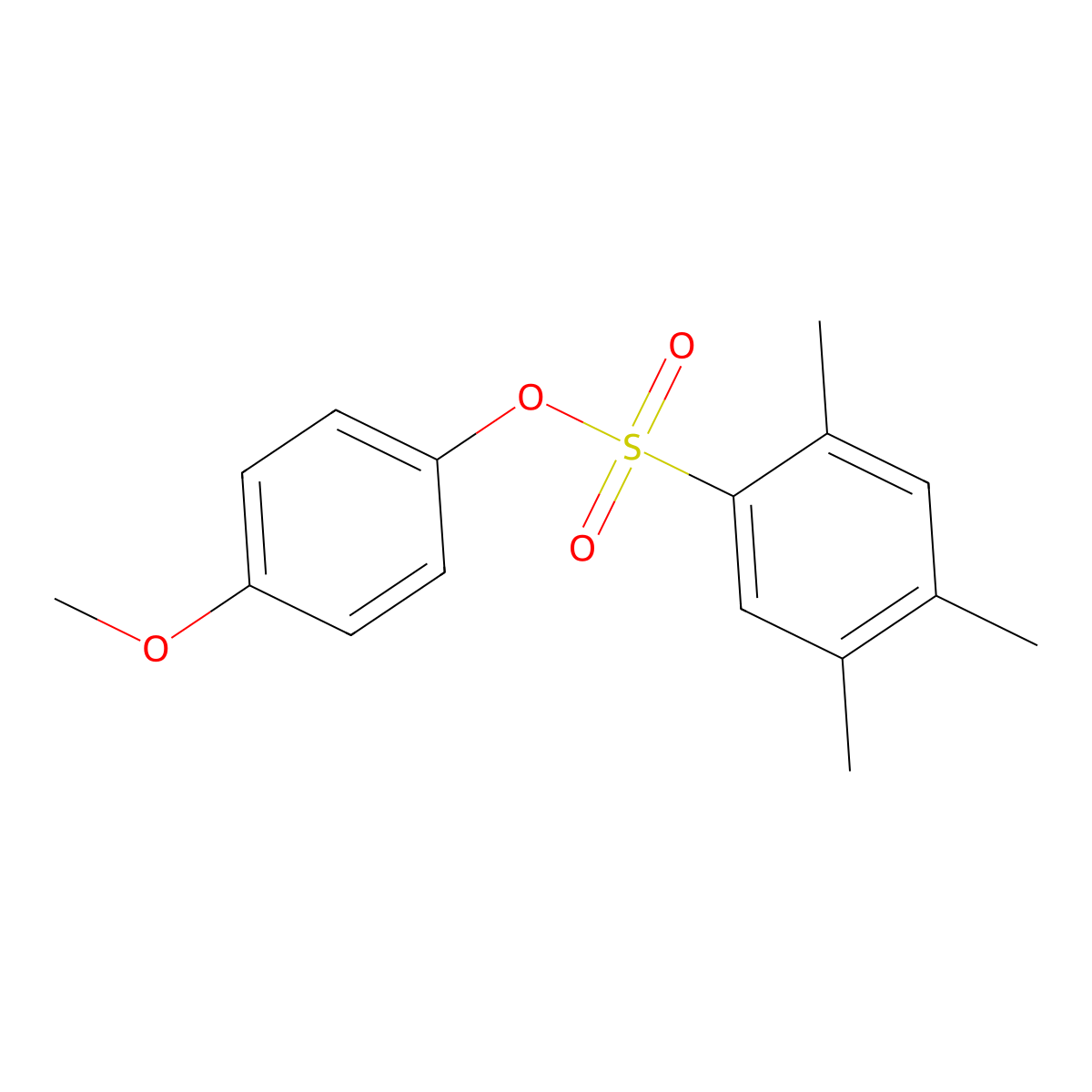 4-Methoxyphenyl 2,4,5-trimethylbenzenesulfonate molecular structure, CAS 2380194-33-0