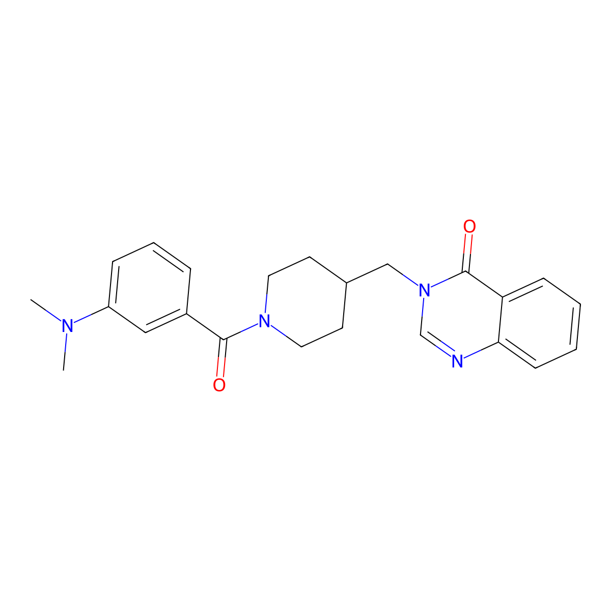 3-({1-[3-(Dimethylamino)benzoyl]piperidin-4-yl}methyl)-3,4-dihydroquinazolin-4-one molecular structure, CAS 2380194-64-7