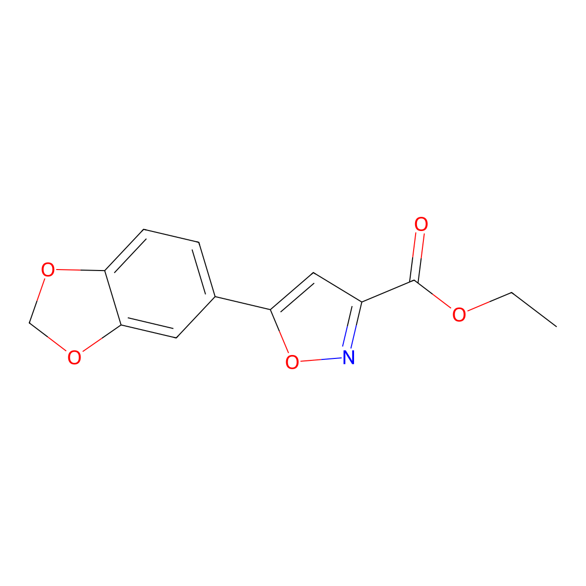 Ethyl 5-(Benzo[d][1,3]dioxol-5-yl)isoxazole-3-carboxylate molecular structure, CAS 2380257-88-3