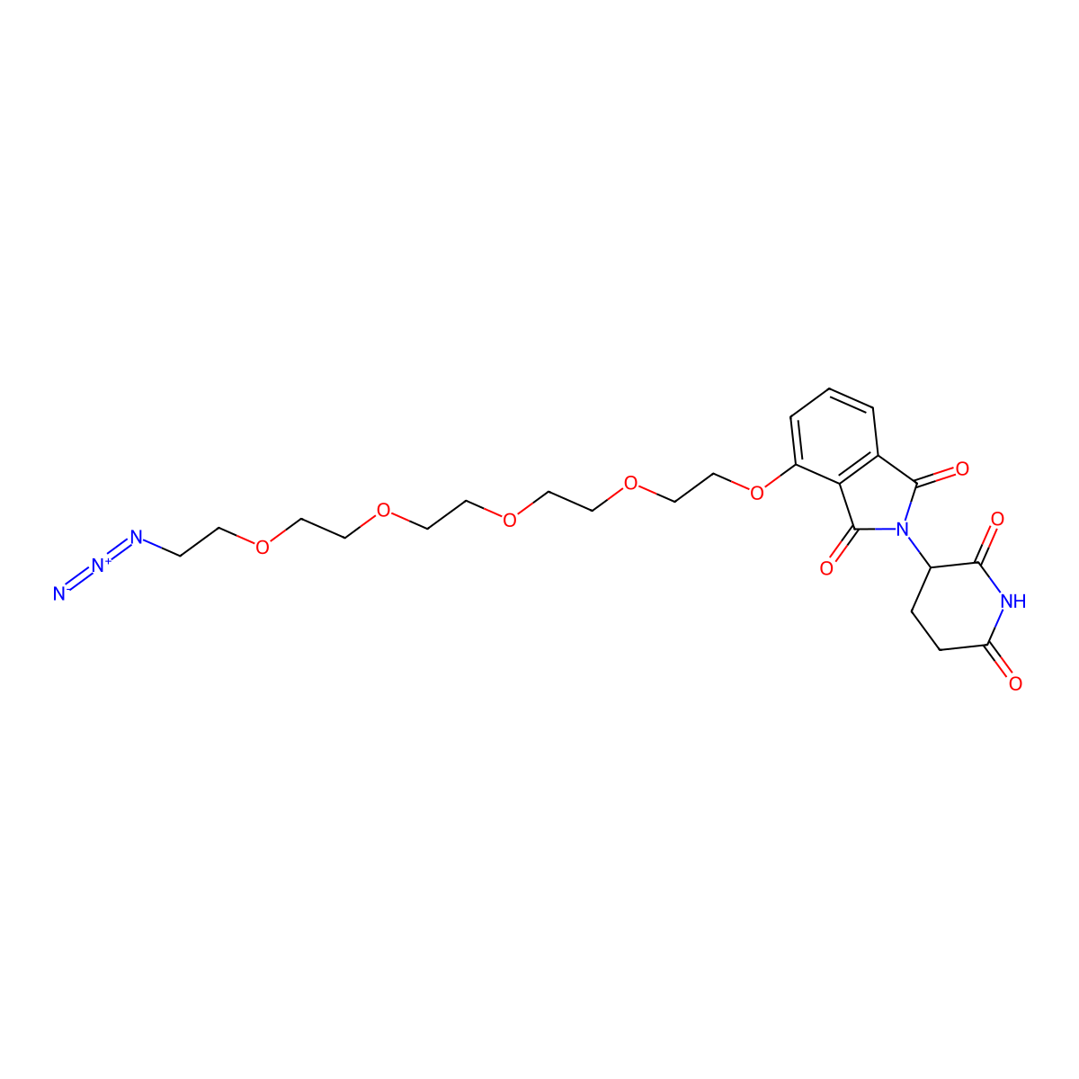 Thalidomide-O-PEG4-Azide molecular structure, CAS 2380318-57-8