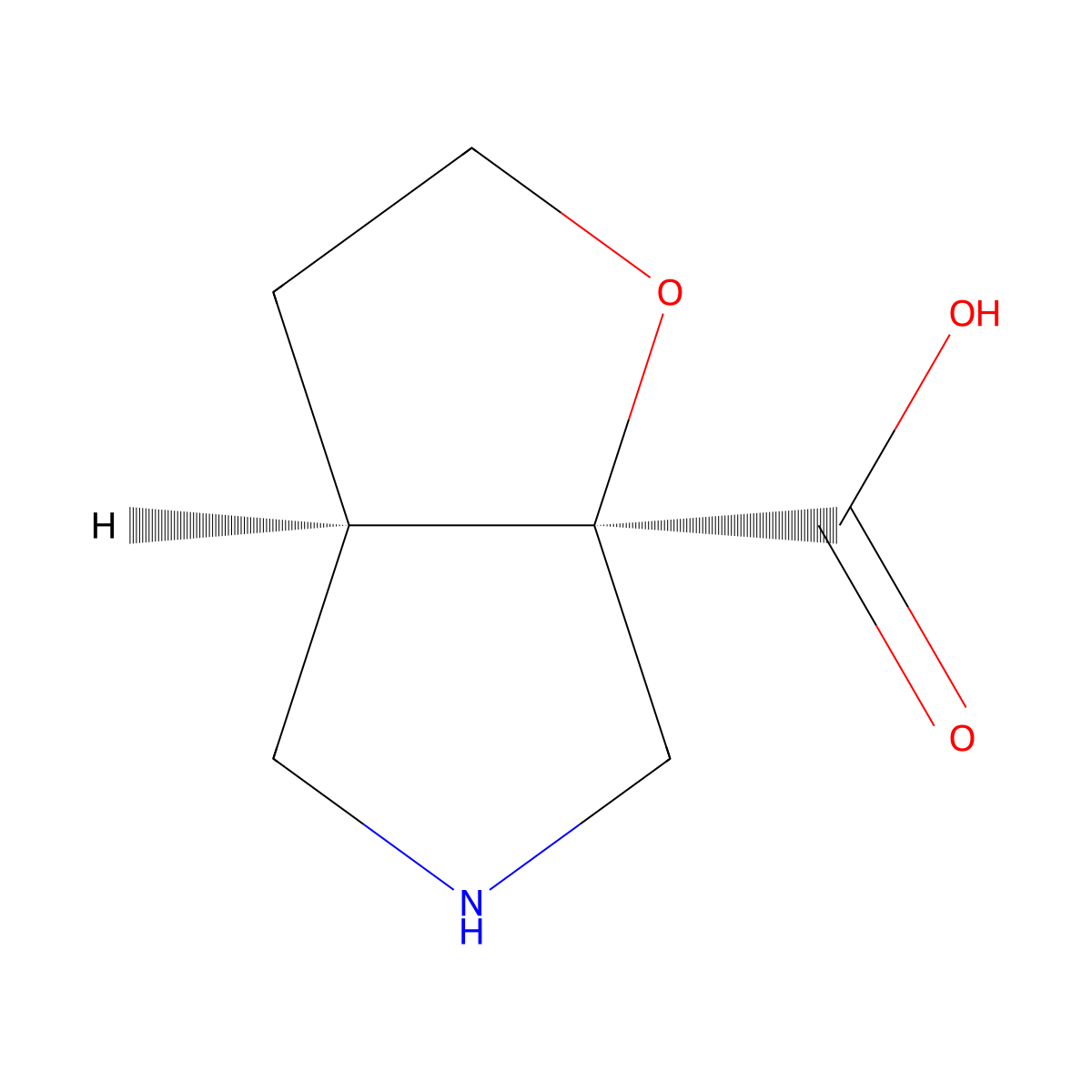 rac-(3aR,6aR)-hexahydro-2H-furo[2,3-c]pyrrole-6a-carboxylic acid molecular structure, CAS 2380348-21-8