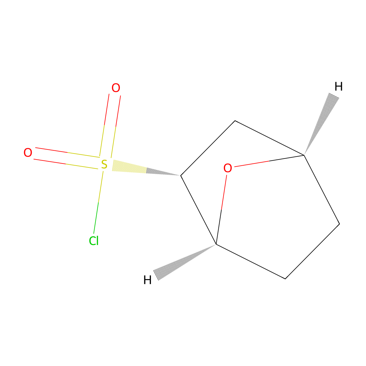 rac-(1R,2S,4S)-7-oxabicyclo[2.2.1]heptane-2-sulfonyl chloride molecular structure, CAS 2380420-19-7