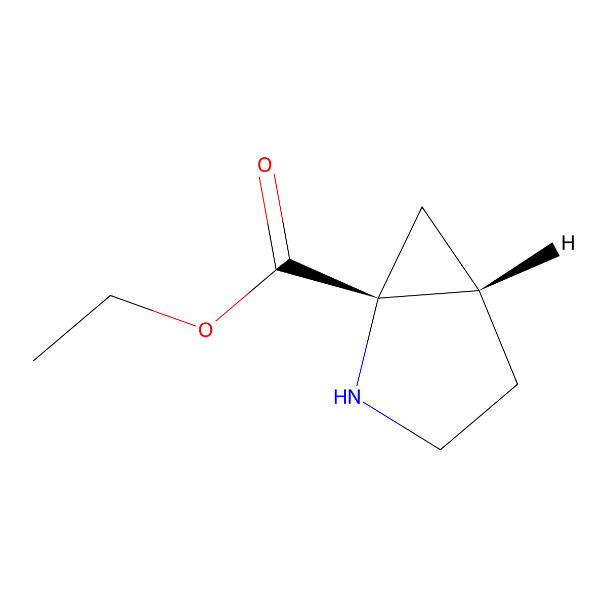 Ethyl (1R,5S)-2-azabicyclo[3.1.0]hexane-1-carboxylate molecular structure, CAS 2380430-50-0