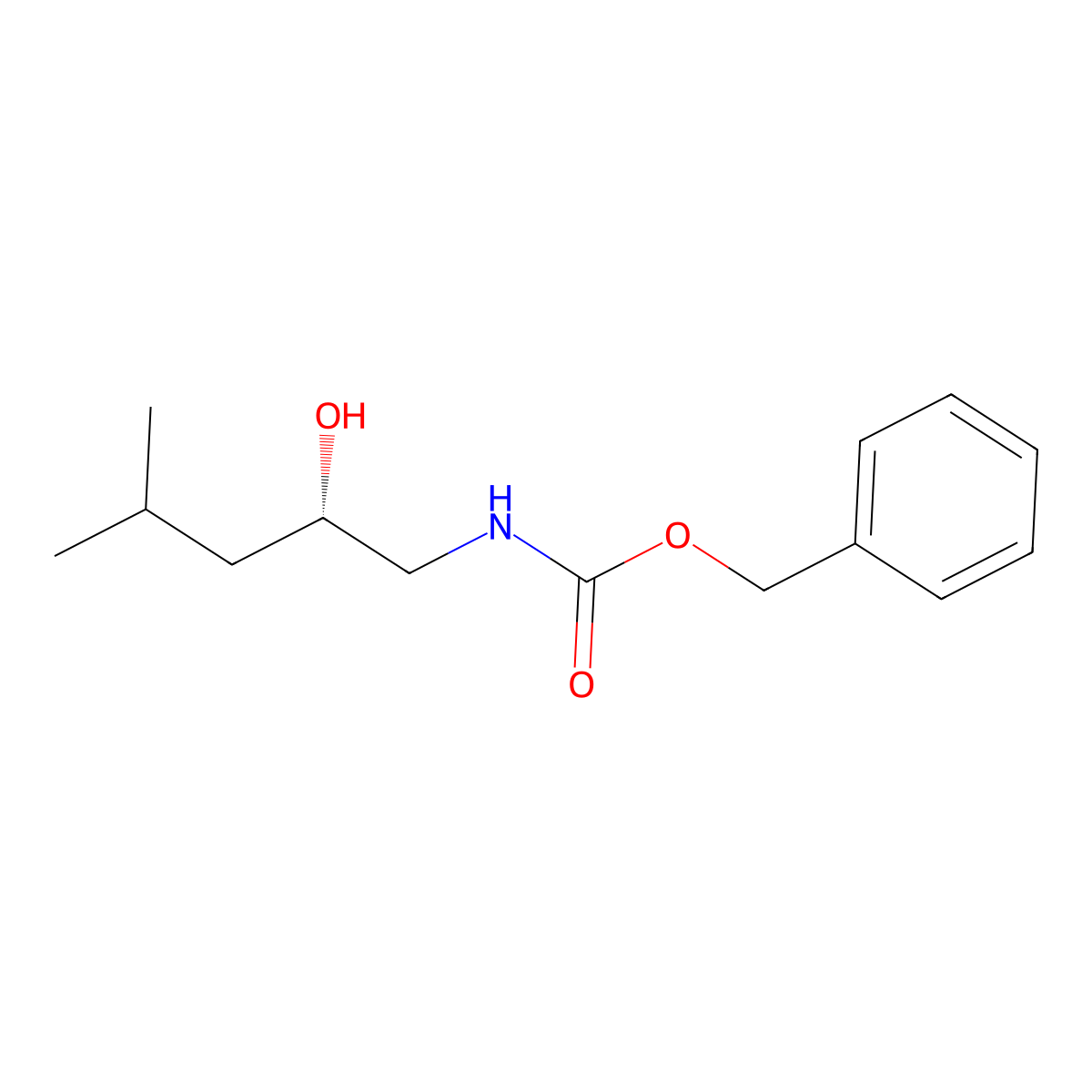 benzyl N-[(2S)-2-hydroxy-4-methylpentyl]carbamate molecular structure, CAS 2380432-05-1