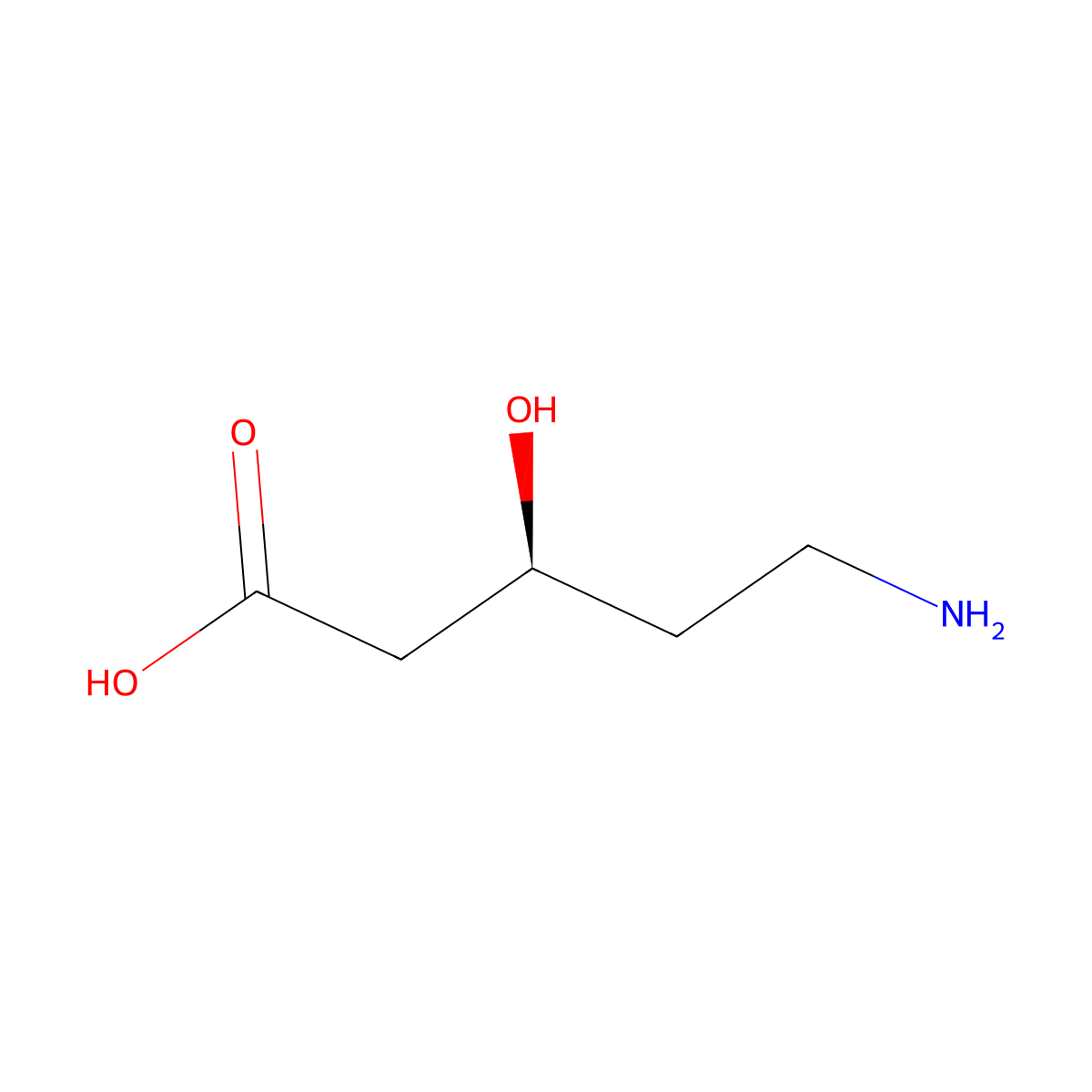 (3S)-5-amino-3-hydroxypentanoic acid molecular structure, CAS 2380558-45-0