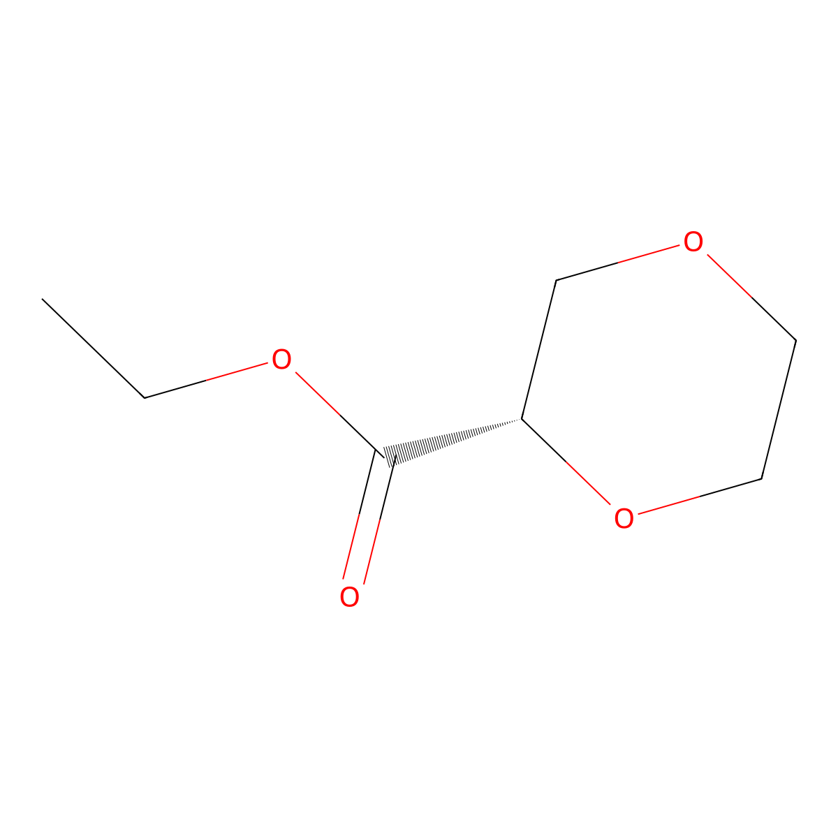 (S)-ethyl 1,4-dioxane-2-carboxylate molecular structure, CAS 2380563-91-5