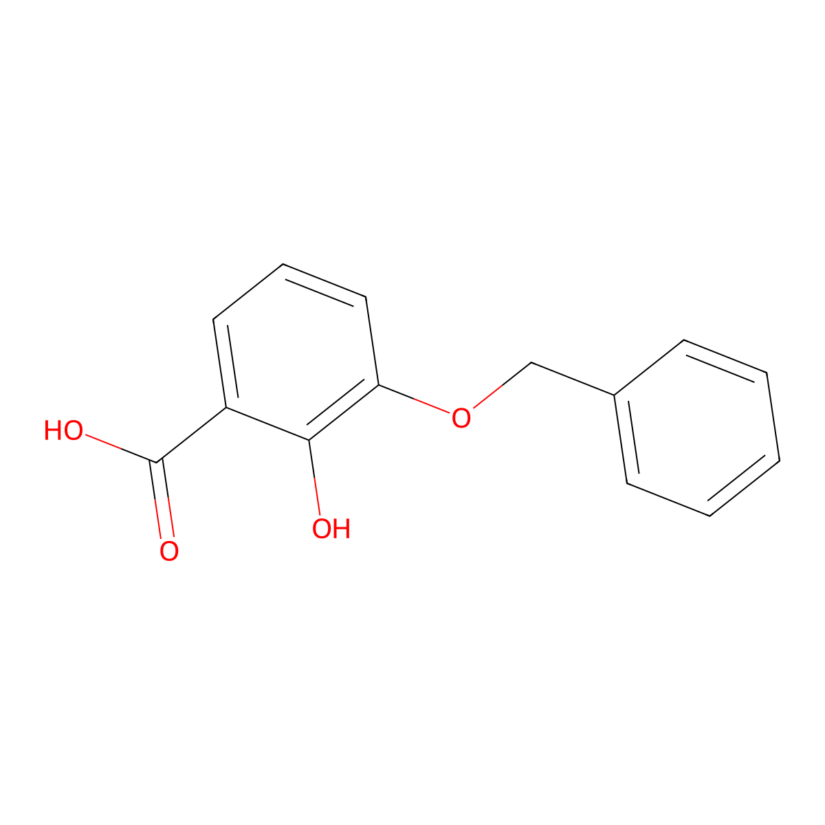 3-(Benzyloxy)-2-hydroxybenzoic acid molecular structure, CAS 23806-63-5