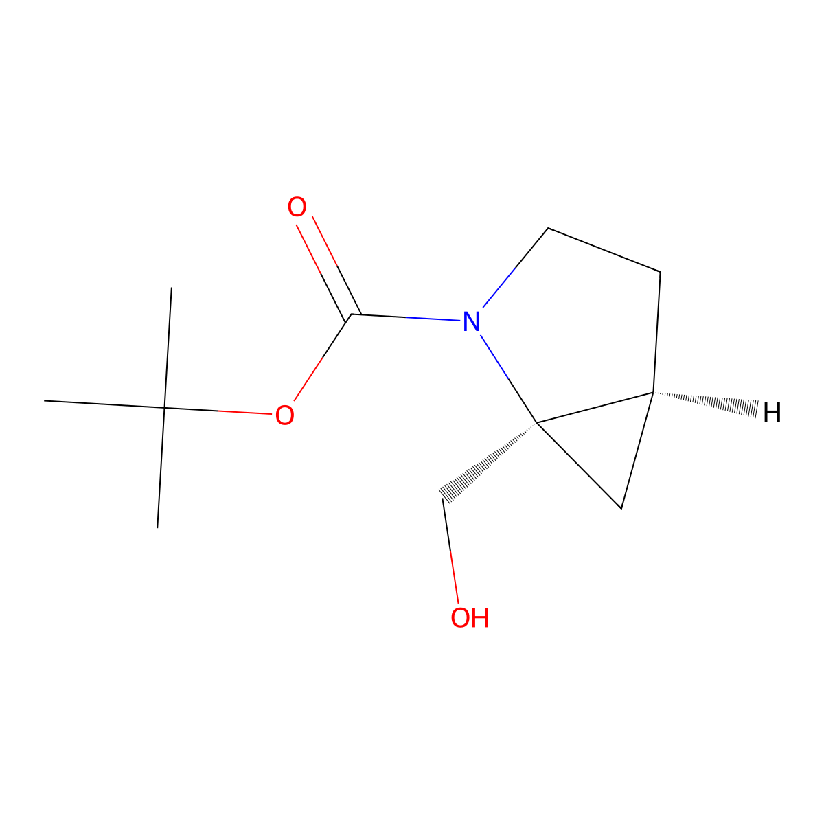 tert-Butyl (1R,5S)-1-(hydroxymethyl)-2-azabicyclo[3.1.0]hexane-2-carboxylate molecular structure, CAS 2380608-07-9