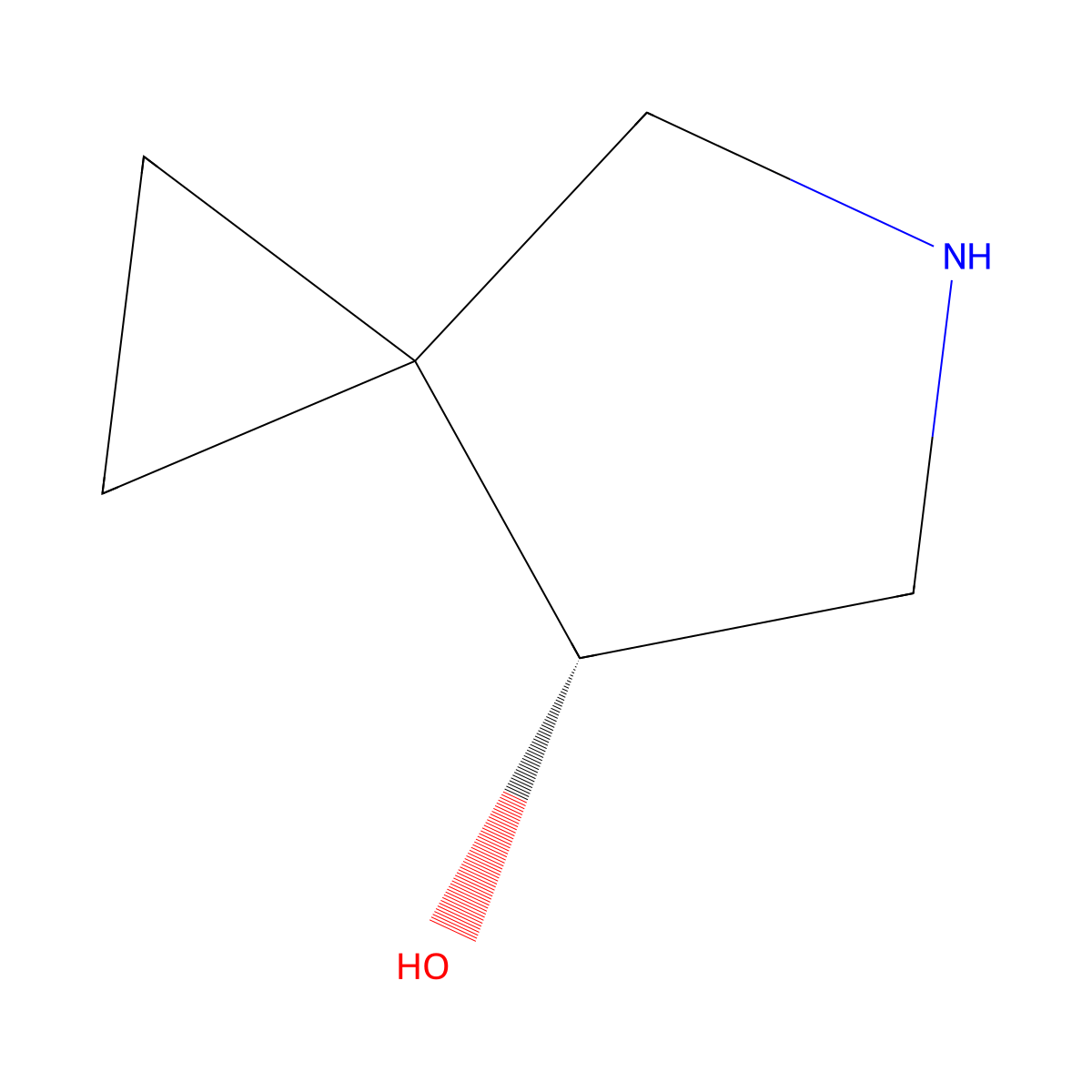 (7R)-5-azaspiro[2.4]heptan-7-ol molecular structure, CAS 2380615-92-7